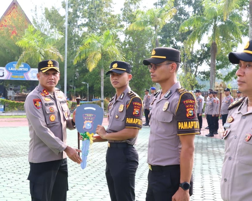Polres Siak Gelar Apel Launching PAMAPTA 2025, Wujud Semangat Baru Polri Yang Proaktif, Adaptif, Dan Responsif