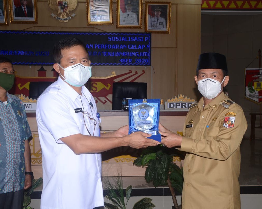 Plt Bupati Lampura Membuka Acara Sosialisasi Pencegahan Dan Pemberantasan Penyalahgunaan dan Peredaran Narkotika