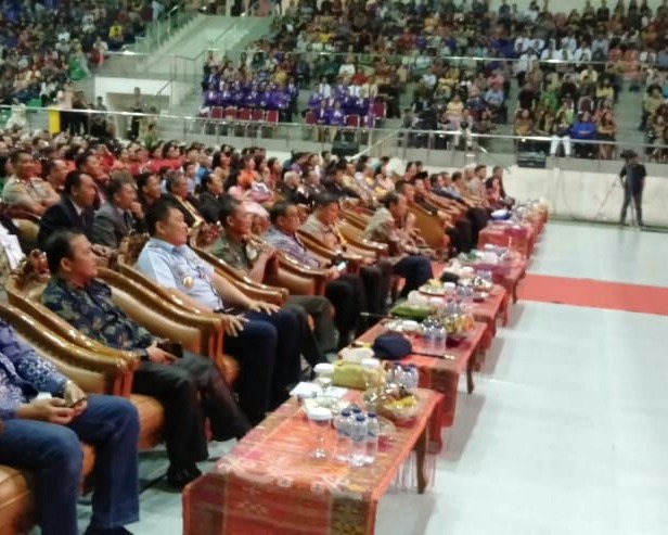 Anggota Kodim 0301/Pekanbaru Ikuti Perayaan Natal Agung Oikumene Gereja - Gereja Bersama Umat, TNI, Polri dan ASN Se Provinsi Riau