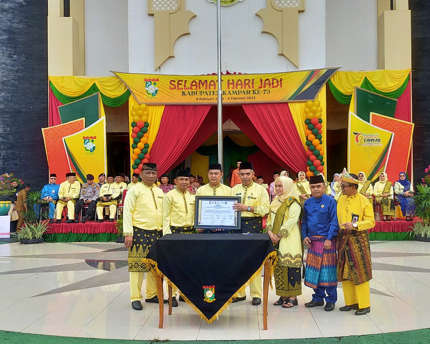 Kapolres Hadiri Upacara Hari Jadi Kabupaten Kampar Ke-73