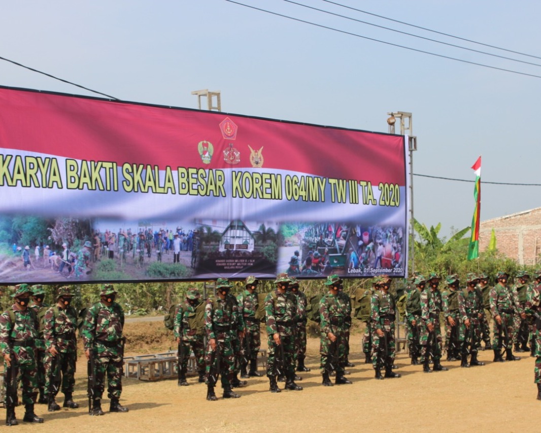 Kapolda Banten Dampingi Pangdam III Siliwangi Buka Kegiatan Karya Bakti Skala Besar Korem 064 Maulana Yusuf
