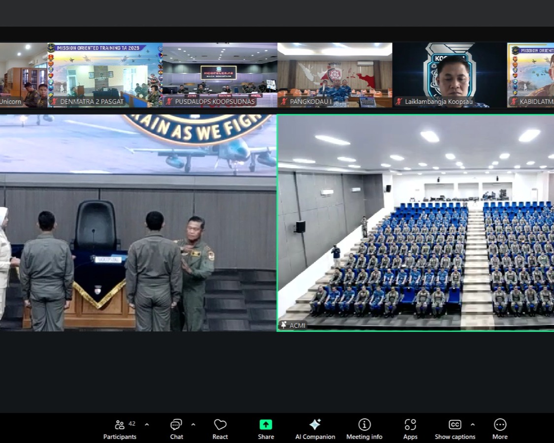 Pangkodau I Hadiri Pembukaan Latihan MOT TNI AU TA 2025