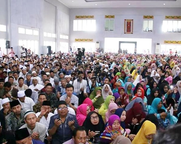 Bupati Lampung Utara Hadiri Tabligh Akbar Memperingati Tahun Baru Islam  1441 H