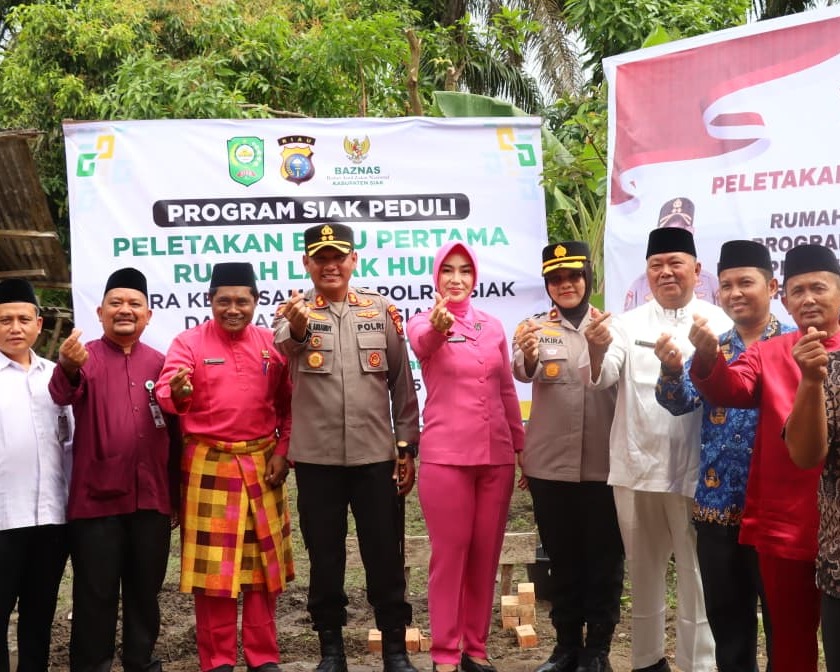 Polres Siak Bersama Baznas Bangun Rumah Layak Huni: Bukti Nyata Zakat Polisi Hadir Untuk Masyarakat