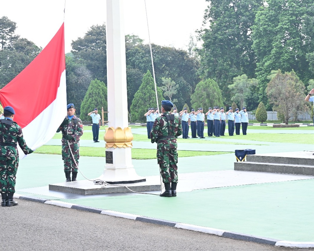 Cinta NKRI, Koops Udara I Laksanakan Upacara Bendera
