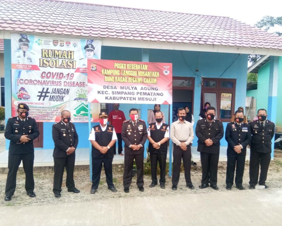 Rangkaian Hari Bhayangkara ke-74, Desa Mulya Agung Ditetapkan Sebagai Kampung Tangguh Nusantara Bumi Ragab Begawe Caram