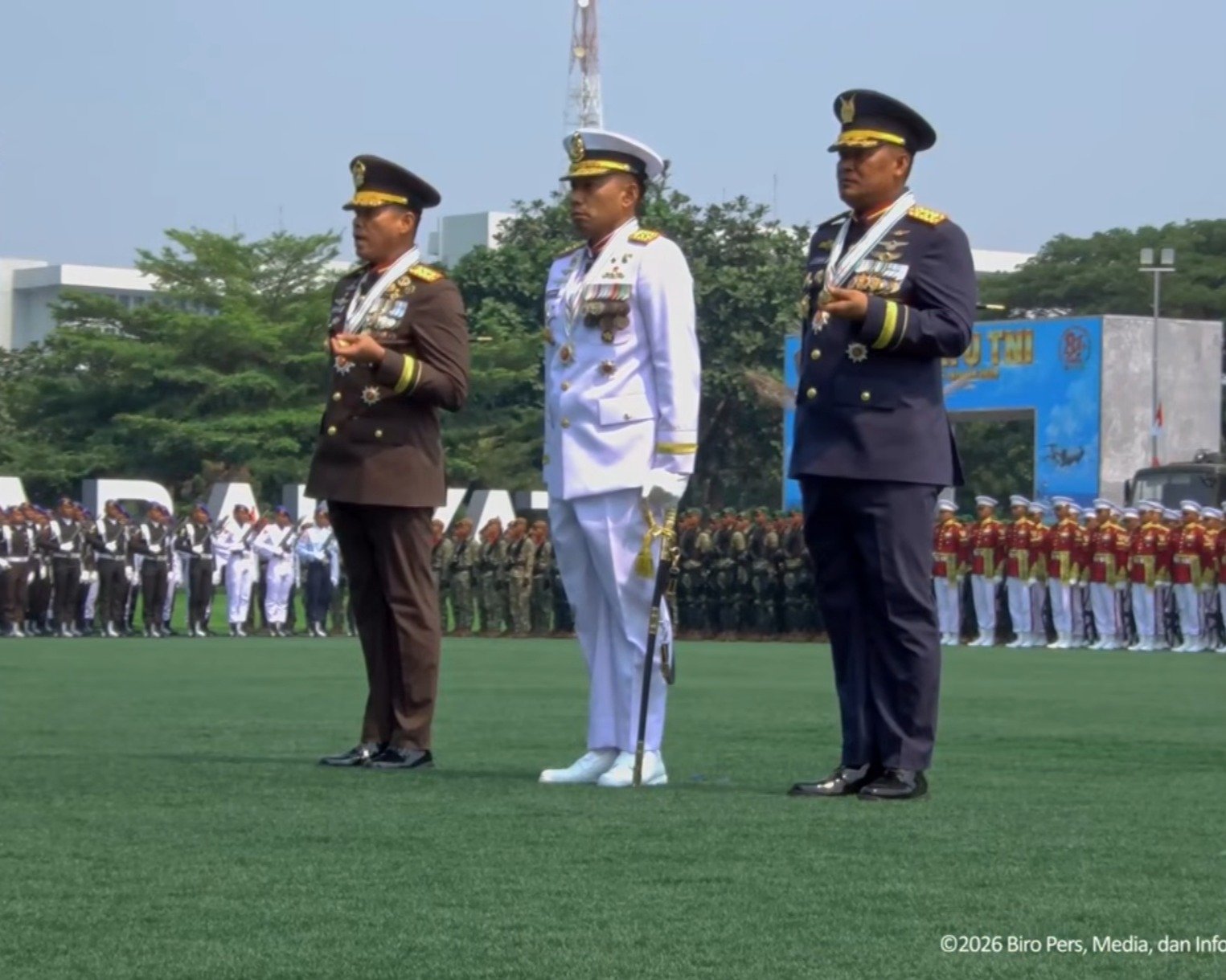 Pangkodau I Marsda TNI Erwin Sugiandi Pengucap Sapta Marga HUT Ke-81 TNI
