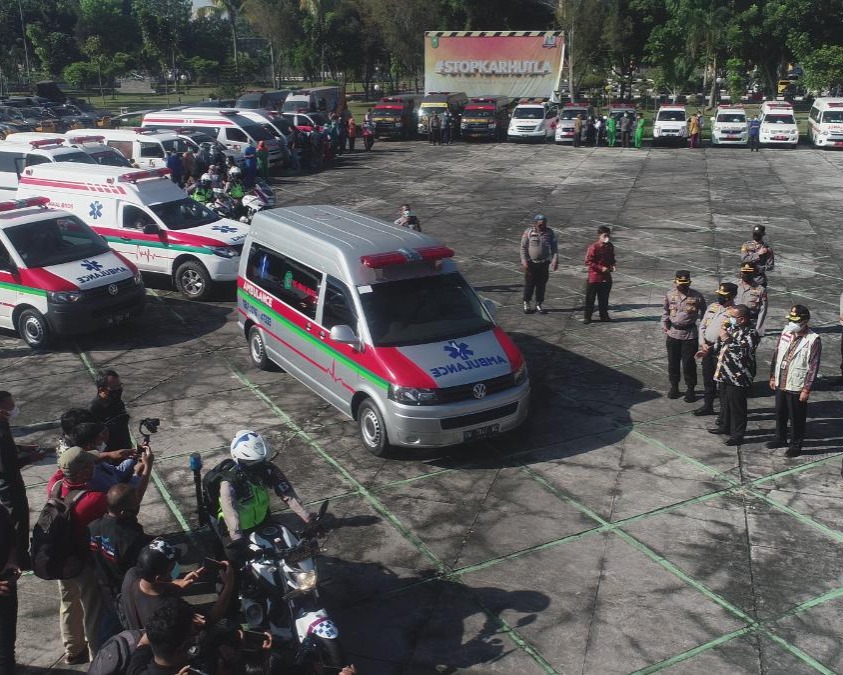 Satgas Covid-19 Provinsi Riau Kerahkan 60 Unit Ambulance Serta 220 Petugas, Jemput Pasien Isoman Agar Mendapat Perawatan Lebih Baik