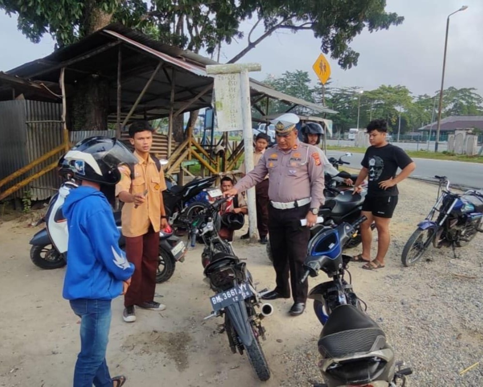 Polres Siak Tertibkan Knalpot Brong Di Minas, Warga Apresiasi Operasi Keselamatan Lancang Kuning 2026