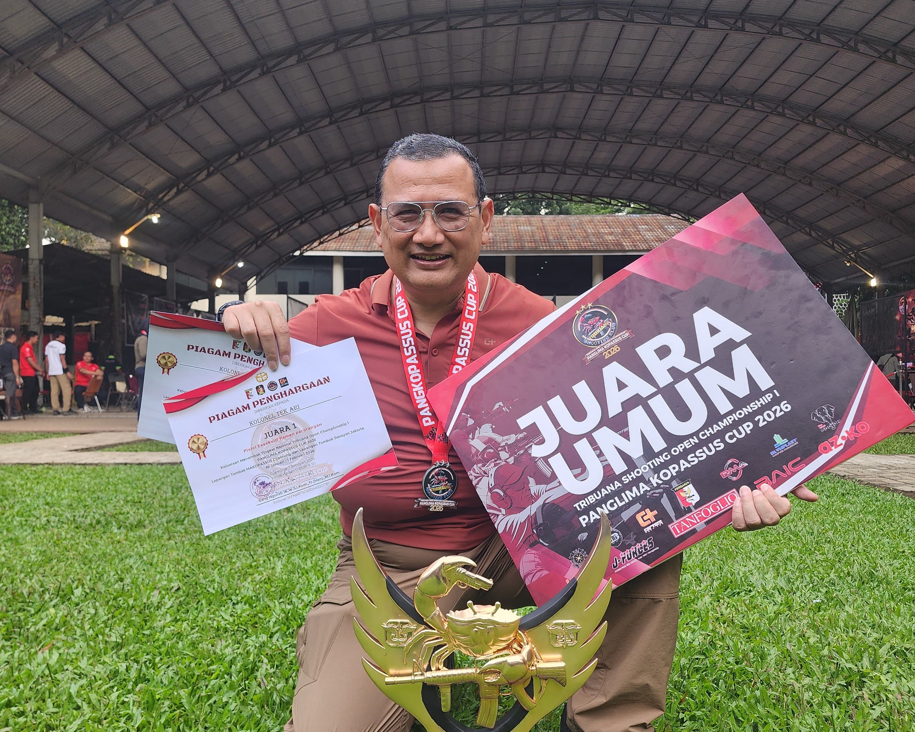 Aspers Kaskodau I Raih Juara di Kejuaraan Menembak Panglima Kopassus Cup 2026