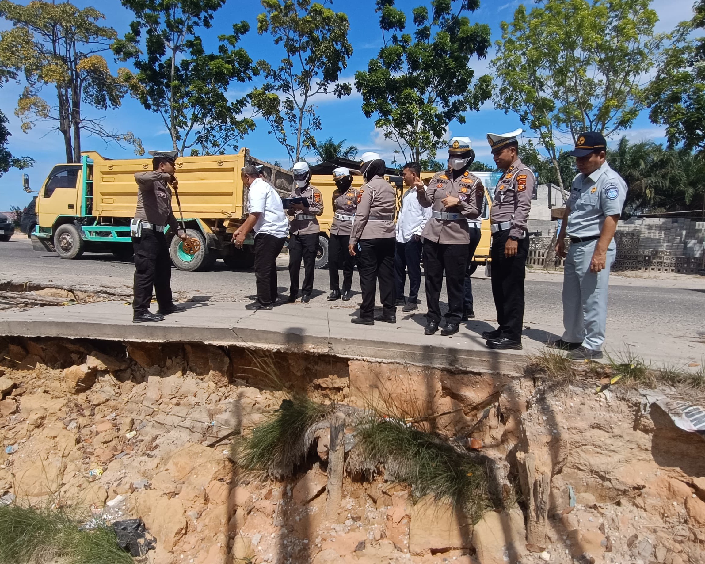 Jelang Operasi Lilin Lancang Kuning 2024, Ditlantas Polda Riau dan Intansi Terkait Survey Kondisi Jalan