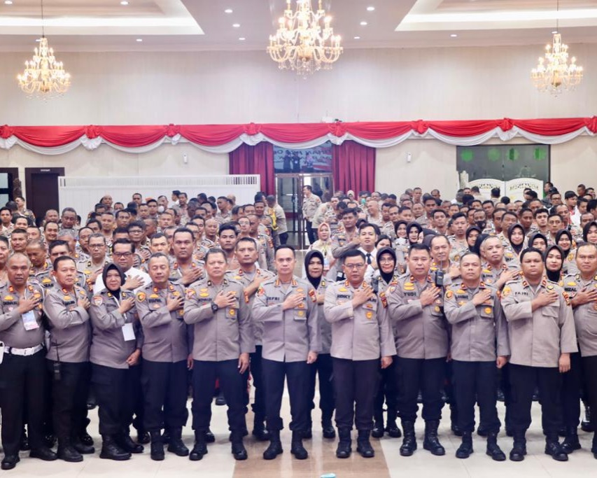 Polresta Pekanbaru Gelar Latihan Pra Operasi Mantap Brata Lancang Kuning 2023-2024