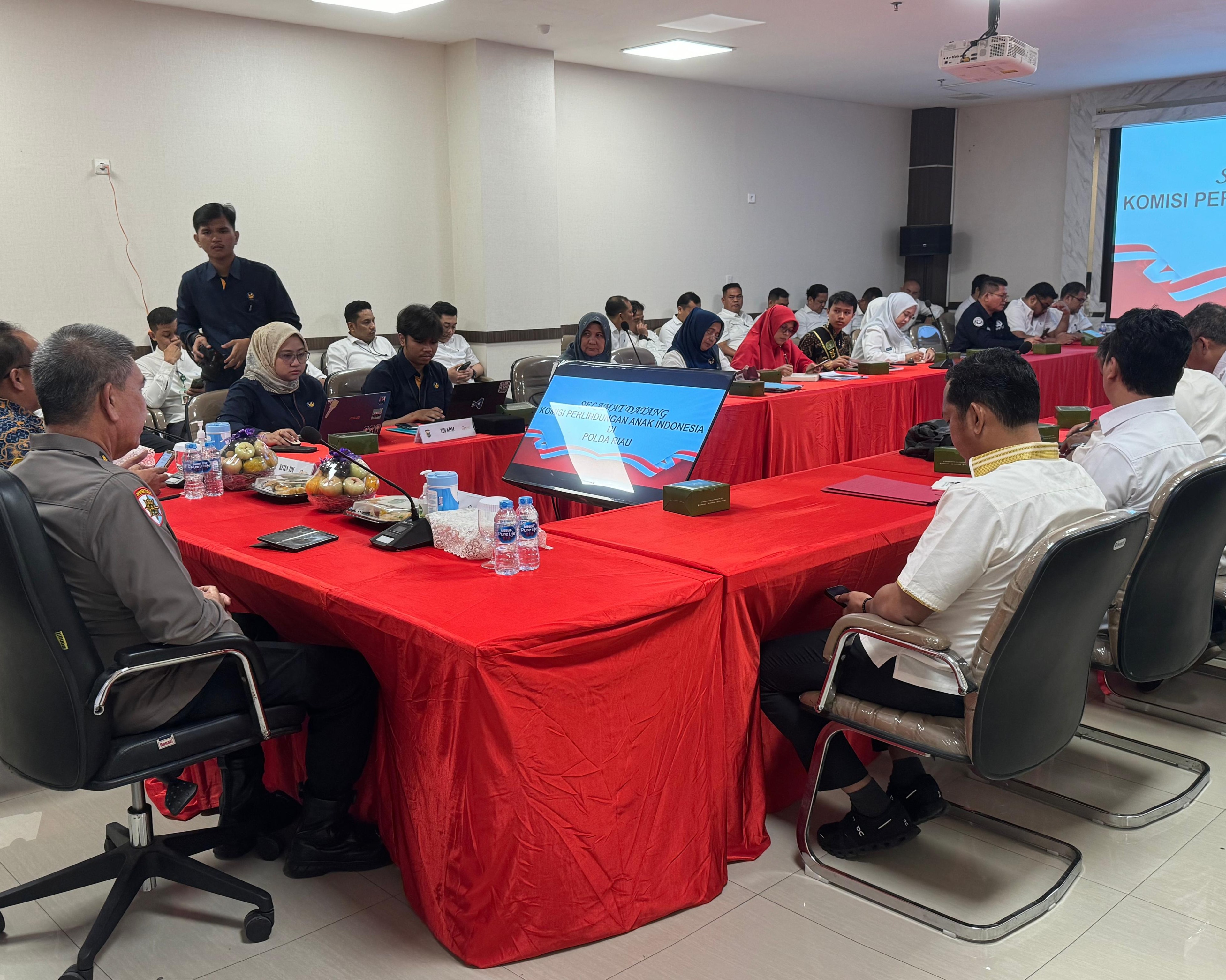 Polres Rohul Ikuti Rakor Dengan KPAI Bersama Polda Riau Pencegahan Peredaran Narkoba