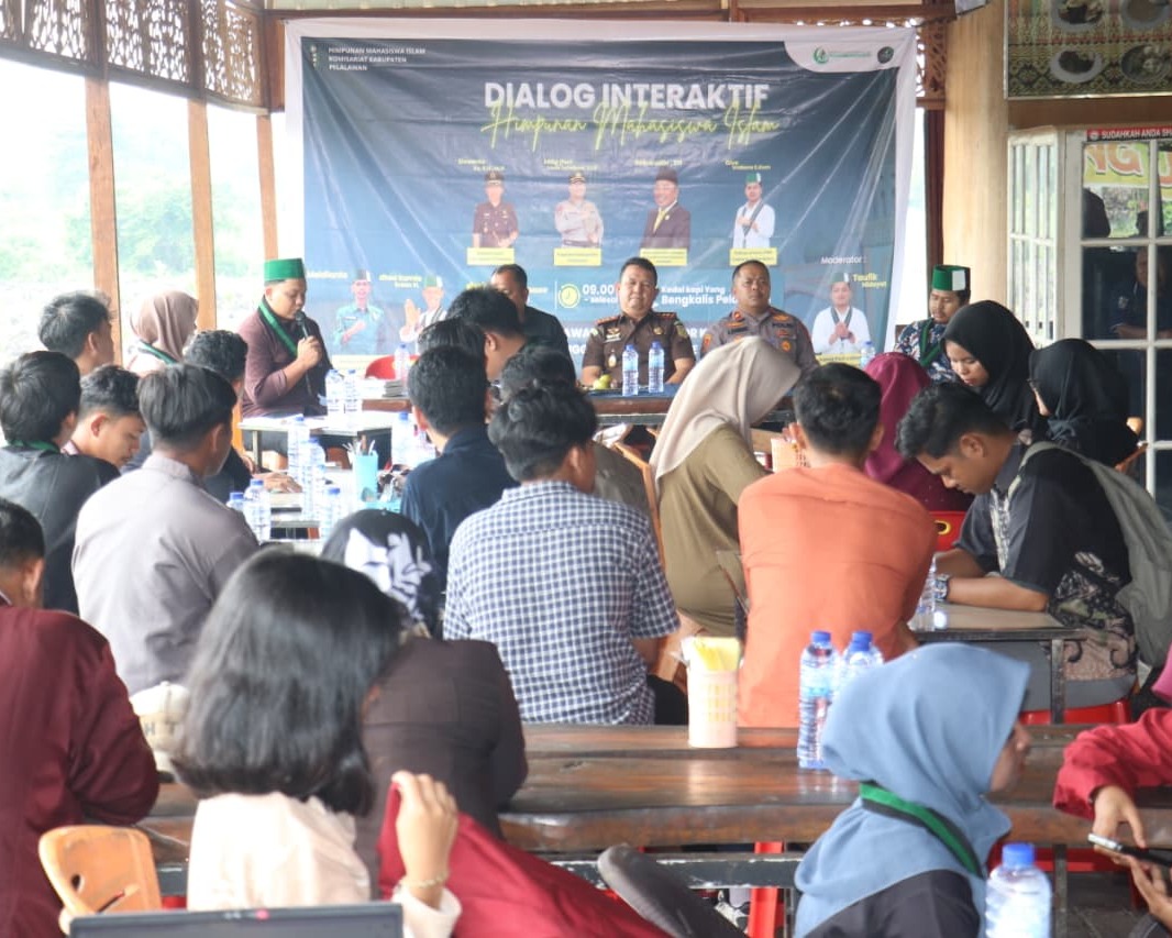 Polres Pelalawan, Kejaksaan Dan DPRD Bersama HMI Pelalawan Adakan Dialog Interaktif