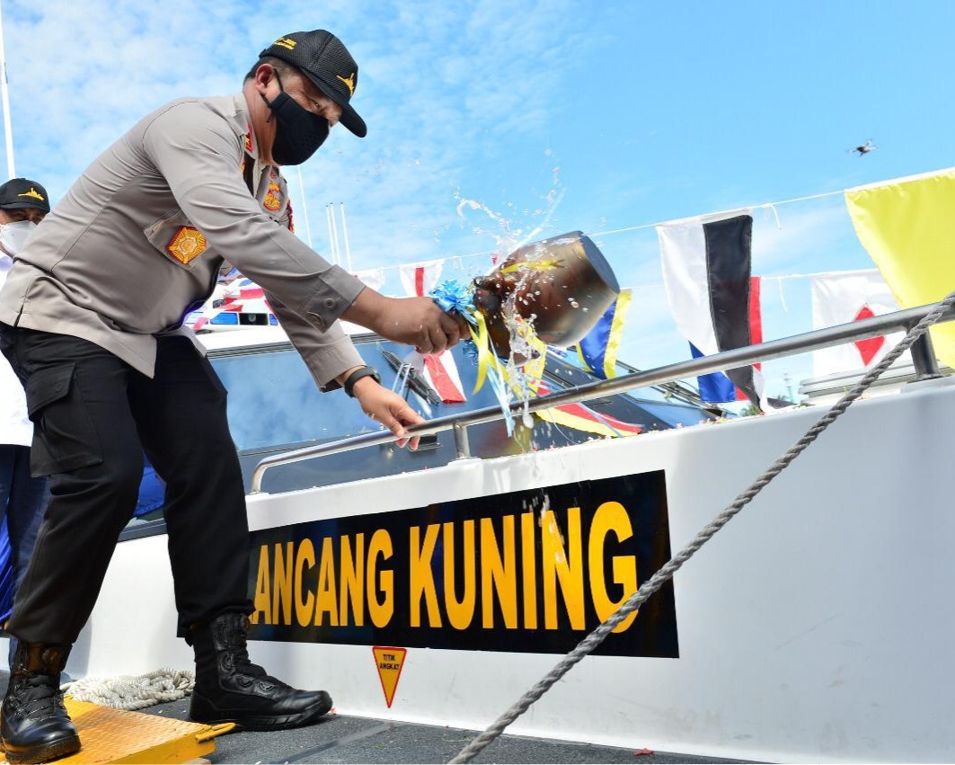 Kapolda Resmikan Kapal Pemburu Cepat (KPC) Lancang Kuning IV-2006 Ditpolair Polda Riau