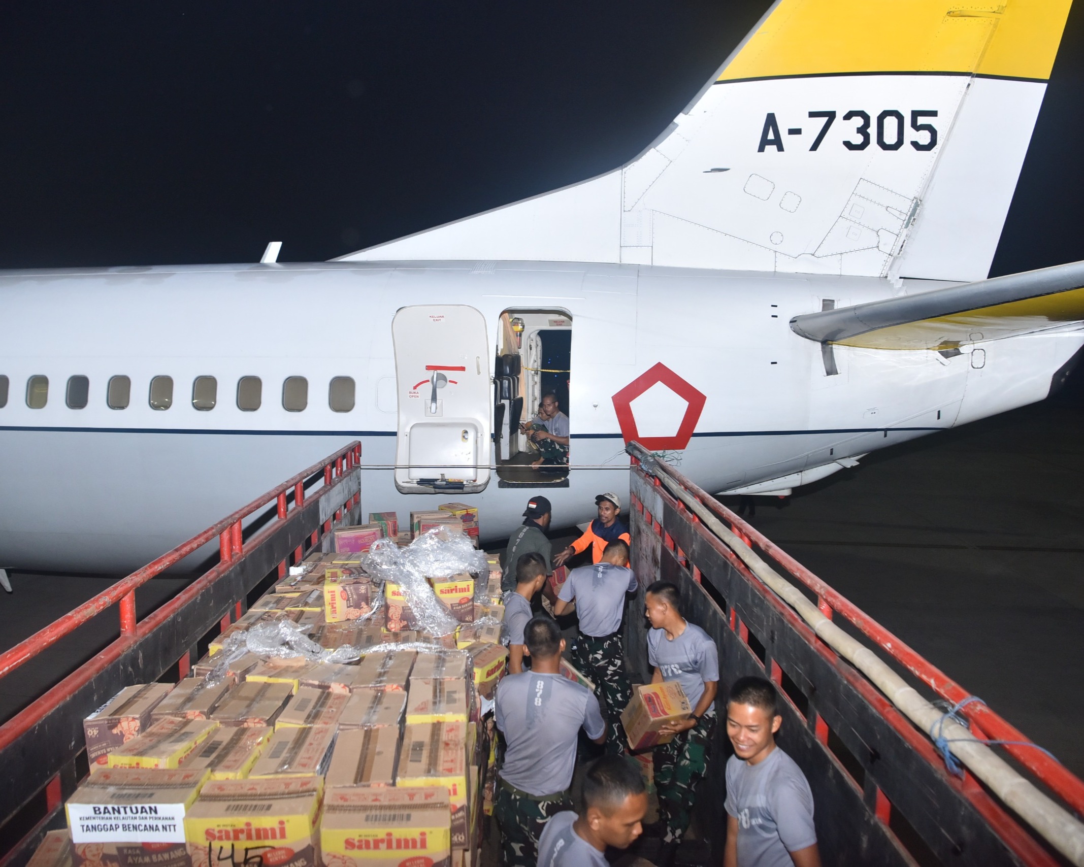 Dukung Operasi Kemanusiaan, Kodau I Terus Kirimkan Batuan Logistik Lewat Lanud Halim Perdanakusuma