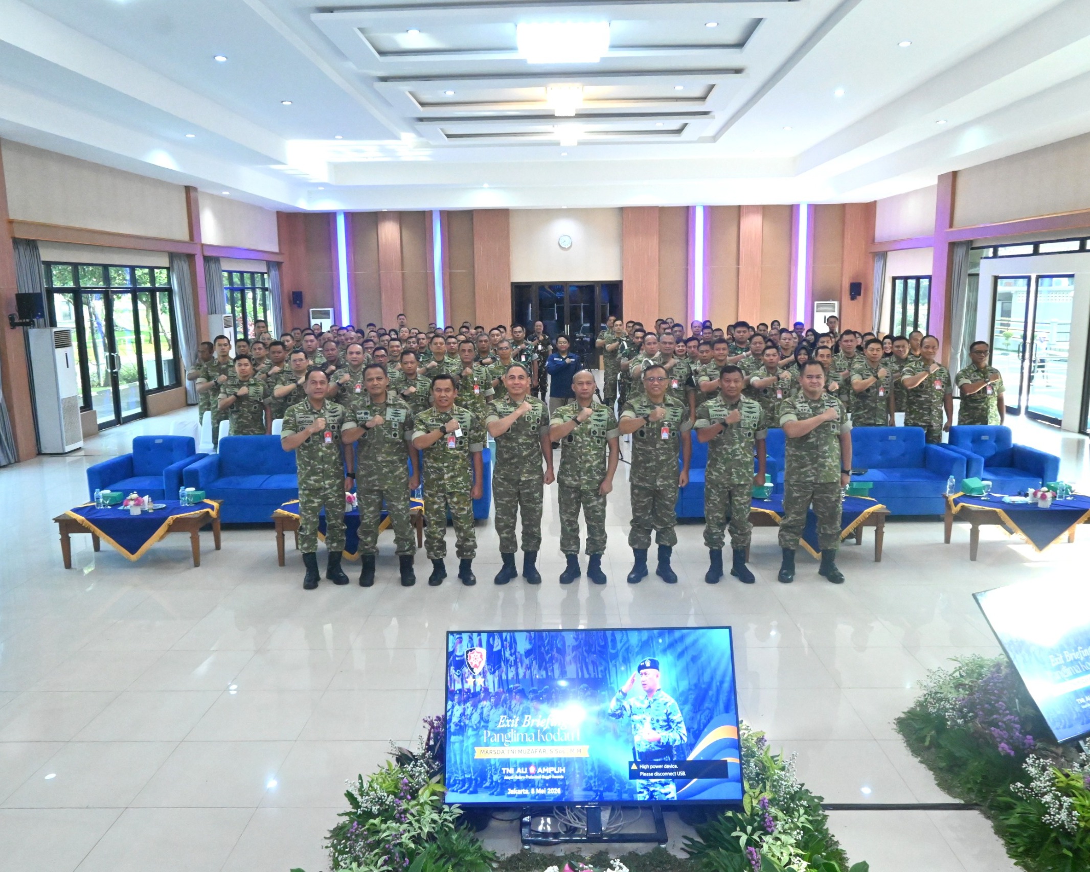 Exit Briefing Ke Seluruh Jajaran, Pangkodau I Tekankan Ketahanan Keluarga