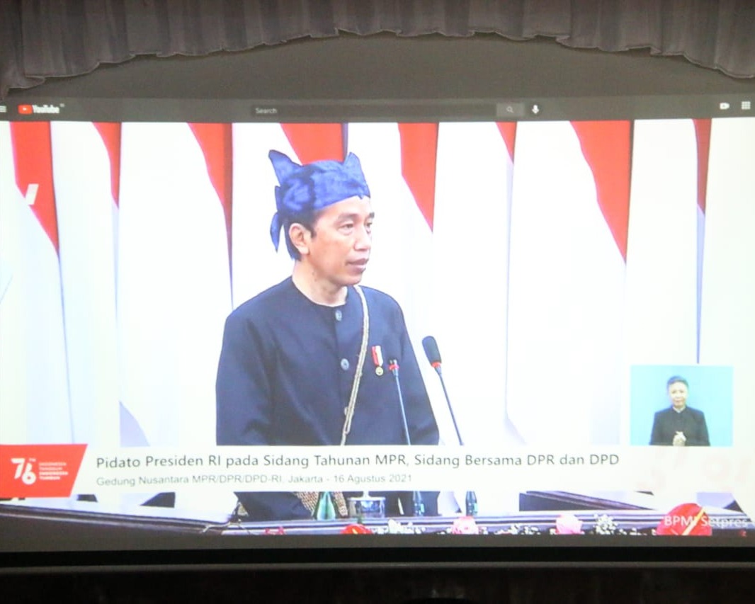 Bupati Taput Hadiri Acara Pidato Kenegaraan Presiden Republik Indonesia