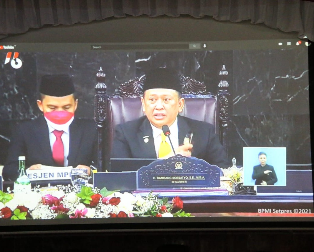 Bupati Taput Hadiri Acara Pidato Kenegaraan Presiden Republik Indonesia