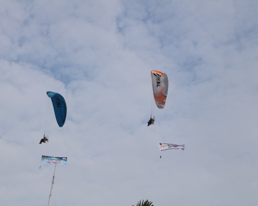 Lanud RSN Sosialisasi Menuju New Normal Lewat Udara