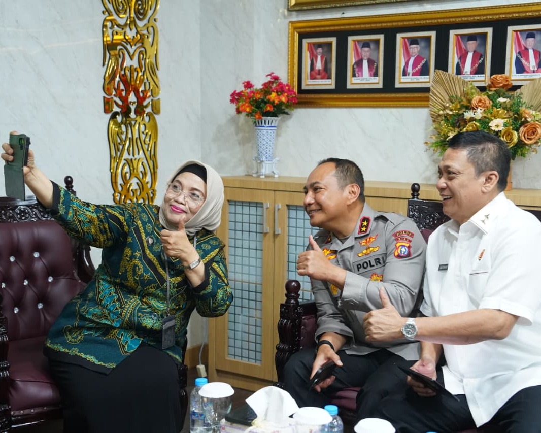 Kapolda Riau Pererat Sinergitas, Awali Halal Bihalal Dari Kodam Hingga Pengadilan Tinggi