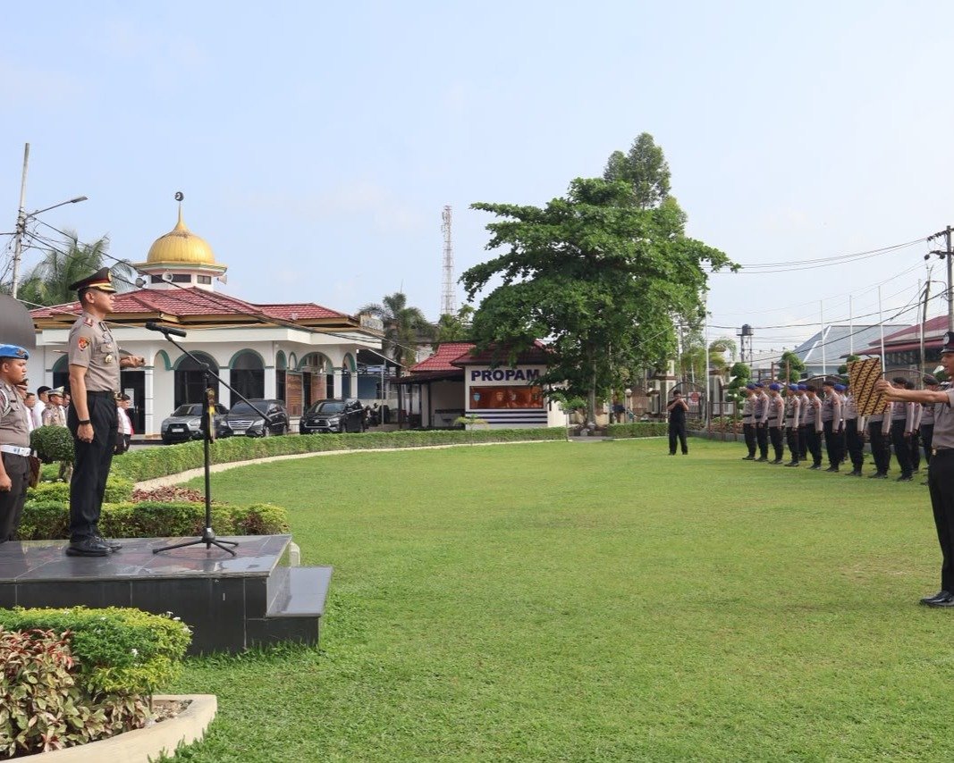 Polres Pelalawan Gelar Upacara Peringatan Hari Sumpah Pemuda Ke-98 Tahun 2026