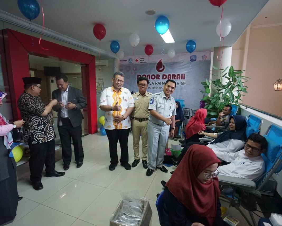 Jasa Raharja Laksanakan Donor Darah dan Pemeriksaan Kesahatan Gratis Dalam Rangkaian HUT Ke 59