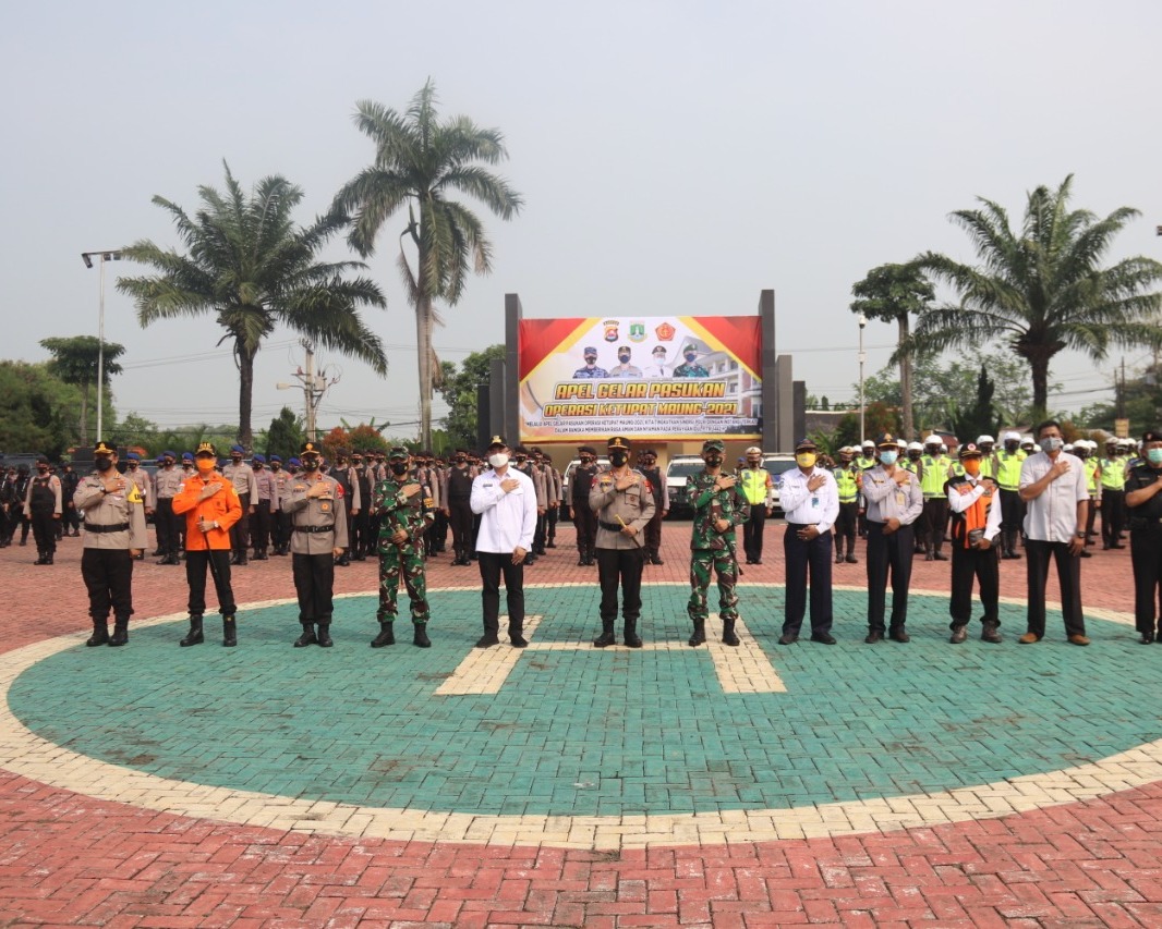 Polda Banten Bersama Forkopimda Gelar Apel Pasukan Operasi Ketupat Maung 2021