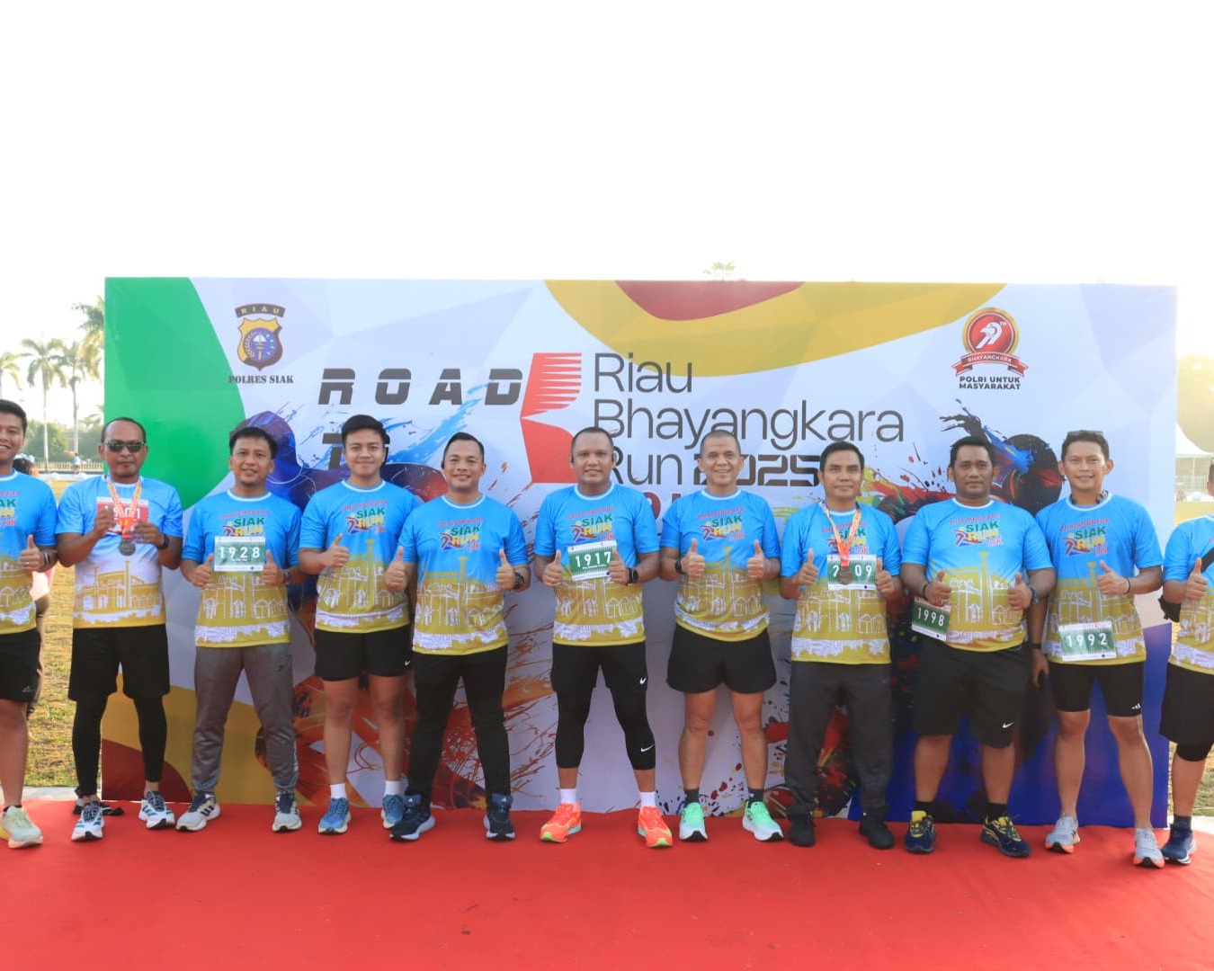 Siak Run 2025 Dan Road To RBR 7,9 K, Meriahkan HUT Bhayangkara Ke-79, Ribuan Peserta Padati Lapangan Siak Bermadah